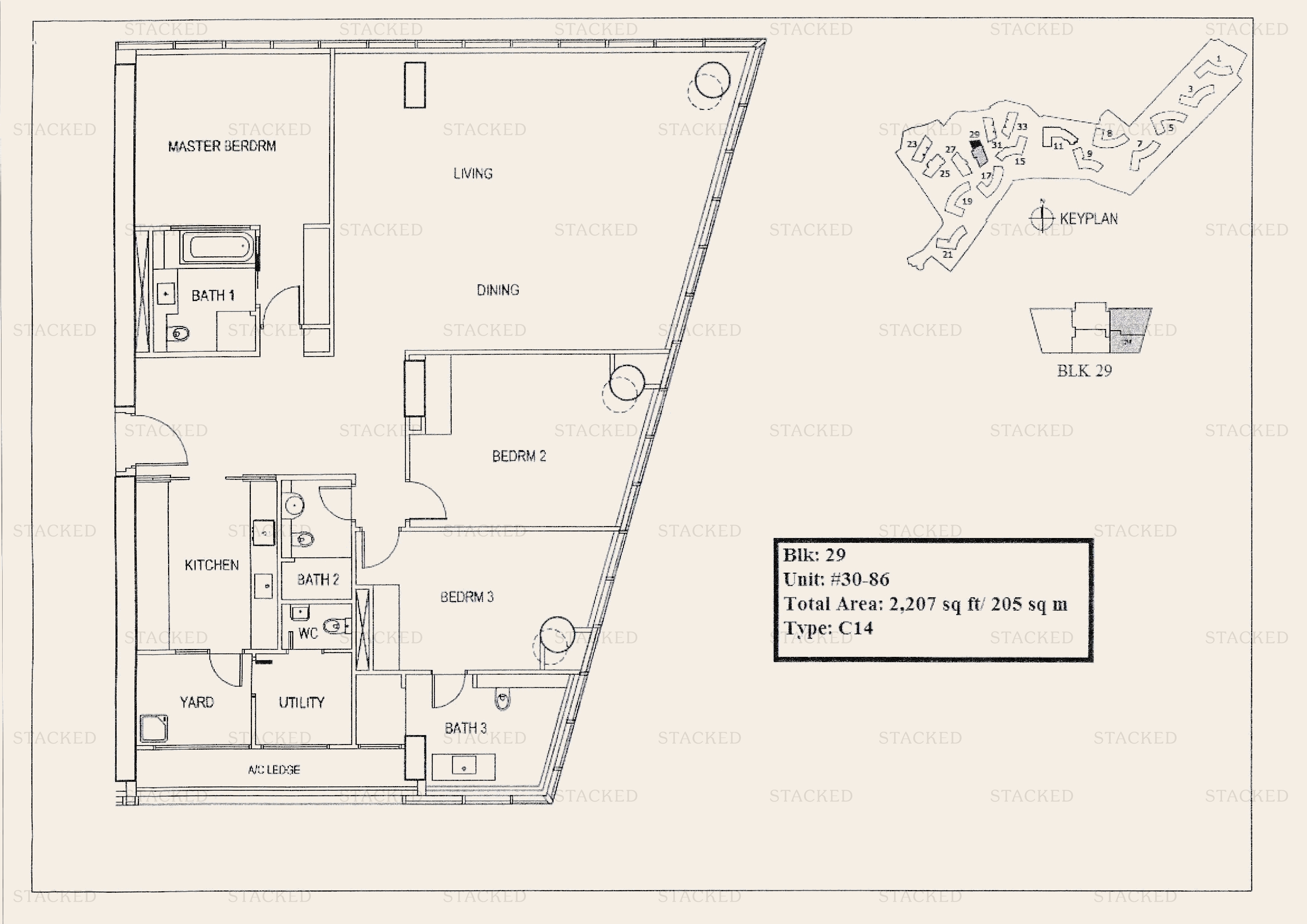 Stacked homes Reflections At Keppel Bay Singapore Condo Floor Plans